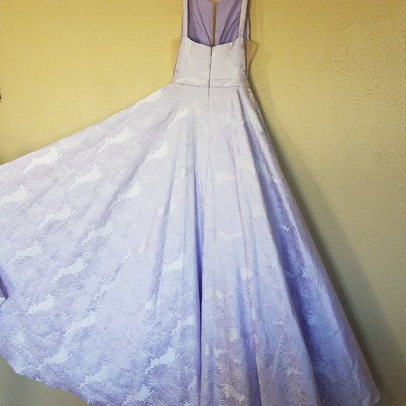 SHERRI HILL PURPLE FLORAL  PROM/HOMECOMING DRESS - Picture 12 of 15